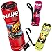 Produktbild alles-meine.de GmbH 2 Stück _ Taschenlampen LED - Miraculous - inkl. Name - aus Metall - Mini Lampe / Schlüsselanhänger - 9 Fach LEDlicht - Licht Auto Kindertaschenlampe für Jung..