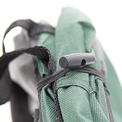 Relaxdays Pop Up-Gartensack 3er Set 104 Liter, stabil, faltbar, für Abfall, Gras, Kompost, Laubtasche mit 3 Griffen, Stützstreben, grün - 7