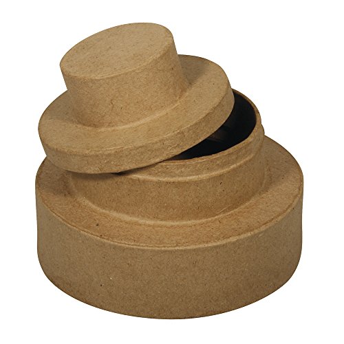 Rayher Hobby 71648000 Pappmaché Box Hochzeitstorte, 11,5 cm Durchmesser, höhe 9 cm - 2