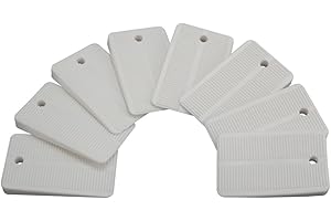 KEENEY MANUFACTURING Keeney PP836-55 Plumb Pak Toilet Leveling Shims (8 Pack), Soft White, 8 Sets