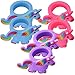 Produktbild TE-Trend 6 Stück Einhorn Pferd Ring Einhörner Set Mädchen Kinder Ringe Mitgebsel Kindergeburtstag Pink Blau Lila Sortiert