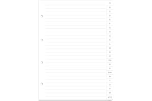 RNK - VERLAG RNK 46705 - Registro A-Z per raccoglitore ad anelli, per meccanismo a 4 anelli, DIN A5