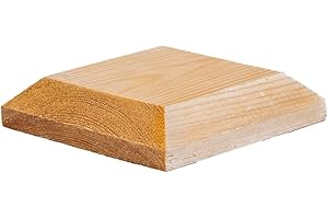 POSTSAVER Timber Wooden Fence Post Caps 120 x 120mm - Fits 4x4" Square Posts – Untreated EU Wood with Overhang for Better Protection