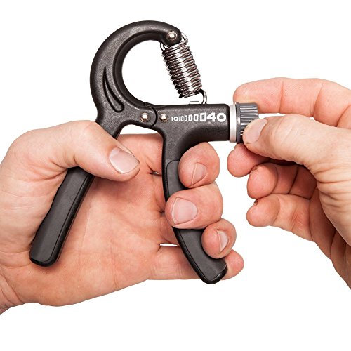 C.P. Sports Premium Fingertrainer – Federgriffhantel 10-40 kg verstellbar, Unterarmtrainer, Handtrainer - 5
