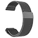 Produktbild Vamoro Stainless Steel Bracelet Watch Band Strap for Xiaomi Amazfit Bip Youth Watch Magnet Uhrenarmband(Schwarz)