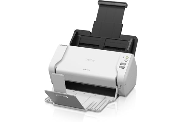 Brother ADS-2200 Scanner Bureautique à Défilement - Couleur - A4 - Scan en une Seule Touche vers PC et Clé USB Noir