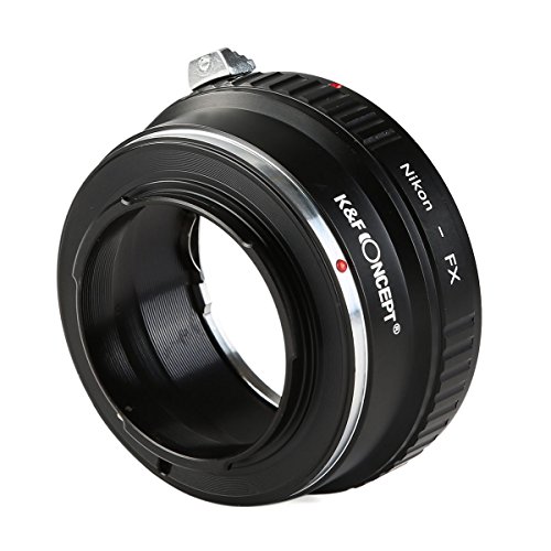 K F CONCEPT Bague adaptation objectif Nikon-FX Adaptateur de monture pour monter objectif Nikon    Cam  ra Fujifilm FX en M  tal