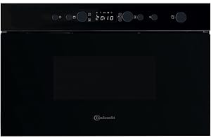 Bauknecht EMNK5 2238 ES - Dispositivo a microonde da incasso, funzione di cottura a vapore, 4 livelli di potenza, funzione di scongelamento rapido, sistema 3D, avvio rapido (Rapid-Ststart), colore: