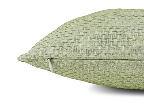 Doppelpack zum Sparpreis – Kissenhülle Rio – moderne Wohndekoration von Trend Collection in elegantem Design – erhältlich in 12 modischen Farben und 3 Größen, 60 x 60 cm, lime - 4
