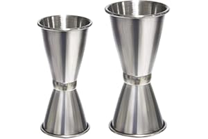 Miotlsy Jigger Bar 2 PCS Cocktail Jigger Dual Spirit Measure Cup Acciaio Inox Drinks Measuring Cup 20&40ml and30&50ml