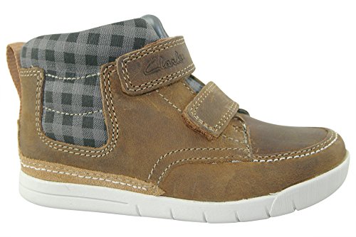 Clarks Crazy Ben Boys First Boots 5 G Brown