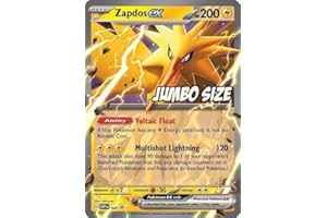 POKÉMON Pokemon - Jumbo Card - Zapdos ex SVP 049 - Pokemon 151 Black Star Promo - Holo Foil - Carta singola