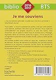 Image de Biblio BTS Culture Générale Et Expression : Je me souviens