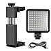 Produktbild QWERTOUY 64 LED Foto Video Licht Lampe an Kamera Blitzschuh LED Beleuchtung für iPhone Camcorder Live Stream Fotografie Beleuchtung,B