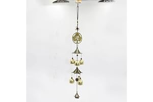 BUTYEAK Campane a Vento, Scacciapensieri da Appendere, Campanelli a Vento, Scaccia Pensieri da Esterno, Scacciapensieri da Esterno in Metallo, Feng Shui Campanella, Cinese Campanelle della Benedizione, 56 cm