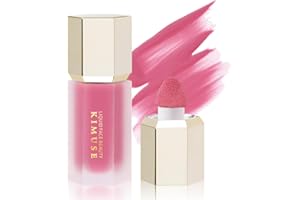 KIMUSE Blush Liquido: Blush in Crema Cheek Heat, Texture Leggera ed Effetto Naturale,Dewy Liquid Blush Trucco (Love-Hot Pink)