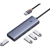 OS-Baseus UltraJoy Series 4-Port HUB Space Grey（USBA to USB3.0 * 4）