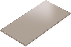 ‎AUPROTEC AUPROTEC Tischplatte 19mm Alux Champagner 80x60 cm I Spanplatte mit 2mm ABS Kante & PU-Verleimung I melaminharzbeschichtet I elegant & wasserabweisend