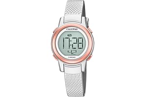 CALYPSO Reloj Digital Mujer de Caucho - Cristal de Alta Resistencia - Resistente al Agua 10 ATM Fecha y Calendario, Cronógrafo, Doble Horario, Luz, Alarma, 12 y 24 Horas K5736