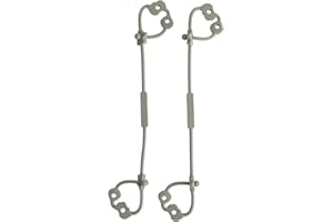 MEANUS Cup Catcher Lot de 2 Sangles de Maintien pour Poussette, Chaise Haute, siège Auto, en Silicone de qualité Alimentaire, 100% sans BPA (Sage x 2)