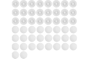 RTRTGS 50 Stück Schraubenabdeckung, Kreuzschlitz Abdeckkappen kreuzschlitzschrauben, Durchmesser 12MM Kunststoff-Kreuzschlitzschraube Deckel, Weiße Schraube Dekorative Abdeckungen