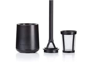 Barista & Co Cafetière Brew It Stick - Infuseur à café simple - Infuseur à thé en vrac - Noir