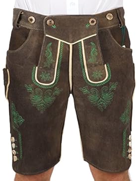 Landgraf Hirschlederhose Strobl braun grün
