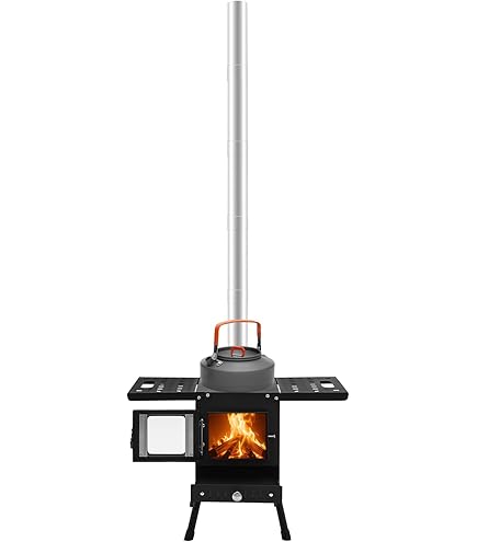 Poêle De Camping Wiltec – Acier – Démontable – 540x810x2387 Mm (Réf. 65400)