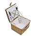 Produktbild Outsunny Picknick/Camping korb 11 teilig Picknickkoffer mit Geschirr 2 Personen, A20-006
