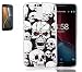 Produktbild Motorola Moto G4(2016) Neu Design Hülle mit Panzerglas,ISENPENK Ultra Slim Silikon Soft TPU Leuchtende Case,Crystal Clear Transparent Nacht Bling Bling Glitzer Case,Wasserdicht Shockproof Anti Slip Stoßfest Protection Durchsichtig Handyhülle,Thin Silicon Nacht Glitter Shinning Cover Bumper Schutzhülle Tasche für Motorola Moto G4(2016) 5.5Zoll-[muster#4]+Panzerglas/Schutzglas/Displayschutzfolie