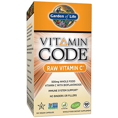 C_digo de vitaminas, sin procesar vitamina C, 120 c_psulas Vegan - Jard_n de la Vida