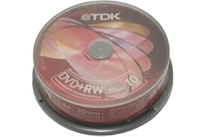 TDK - Pack 10 Dvd+Rw 1,4 Gb caja rosa