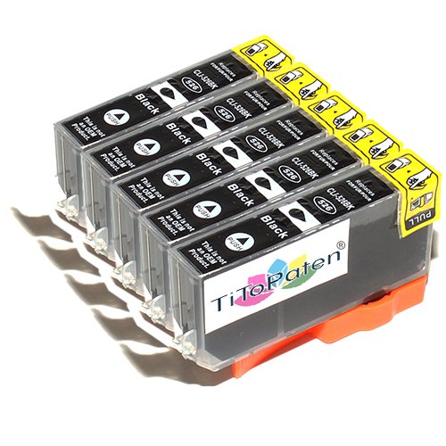 *TITOPATEN* - 5x Canon Pixma MG 5150 kompatible XL Druckerpatrone - Photo Schwarz - Patrone MIT CHIP !!!Hohe Laufleistung!!!