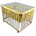 "Honey Bee" Baby Wooden Playpen with Mattress and Bumper-100x75cm