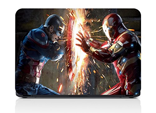 Buy GrapeApe? Captain America vs Iron Man Laptop Skin High - Main Image