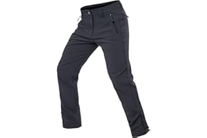 ‎CYCORLD Cycorld Herren Wanderhose-Winter-Outdoorhose-Skihose,Thermohose Wasserdicht Gefütterte Softshellhose Winddicht Warm Fleece Schneehose Trekkinghose Skifahren