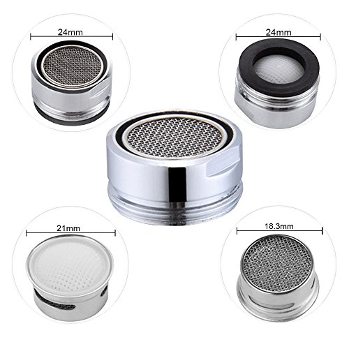 EgoEra® 5 Stück M24 Wasserhahn Filtereinsatz Filter Perlator / Mischdüse Luftsprudler Strahlregler - 5