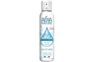 Aera Nature - Eau de Linge - Parfume le Linge, Ravive les Tissus - 99,9% d’Ingrédients d’Origine Naturelle - Écocert - Fabrication Française - 125 ml