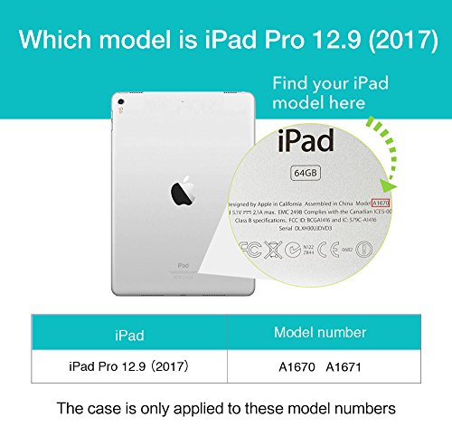iPad Pro 12.9 2017 Hülle, ESR® Transparent Tablet Schutzhülle Case Hart PC Zurück für iPad Pro 12.9 2017(Klar) - 2