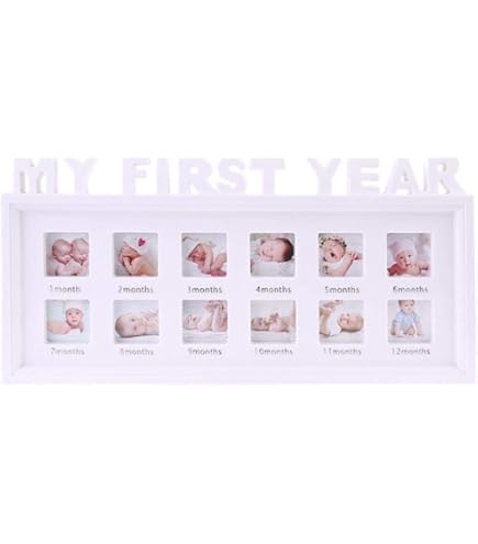 Baby 1e jaar fotolijst - Baby inspiratie