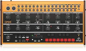 Behringer CRAVE Analog Semi-Modular Synthesizer with 3340 VCO, Classic Ladder Filter, 32-Step Sequencer and 16-Voice Poly Chain