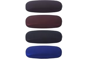 Yorgewd 4-Pack Glasses Case Hard Shell Eyeglasses Case Protective Casefits Most Glasses and Sunglasses Suitable for Men&Women