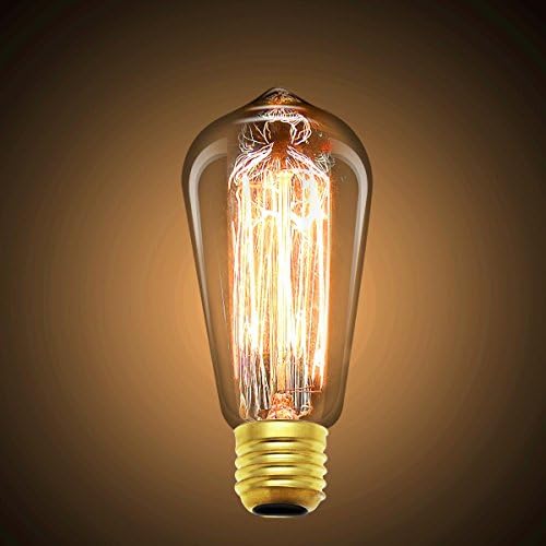 Weiting Edison Bulb E27 220 V Vintage Edisons Lamp Retro Edison Light Bulb 40 W Weißglühende ST64 G125 G95 Bubble Light for Ball Pendant Ceiling Light, st58 40.00 W 220.00 voltsV