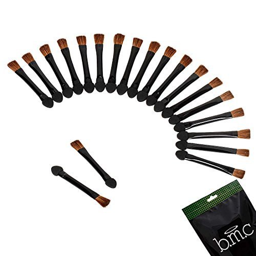 BMC 20 Disposable Dual Sided Sponge Brush Combo Makeup Eyeshadow Applicator Tool