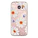Produktbild Crystal Case Cover Schutzhülle für Sumsung Galaxy S7 Hülle KSHOP Weiche TPU Silikon GEL Taschen Schale schlank Durchsichtig kratzfeste stoßdämpfende - Kleine weiße Chrysanthemen