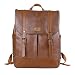 Produktbild Koolertron Rucksack, PU Leder Wasserdicht Retro Laptoprucksack Wanderrucksack Hiking Backpack Damen Herren Schultertasche Rucksack Für Camping Reise Geeignet (Braun)