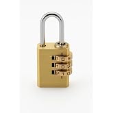 Proalet Worex Şifreli Asma Kilit, Pirin&ccedil;, 3 Haneli Şifre, 54 mm x 21 mm, G&uuml;venlik Kilidi, Premium Kalite