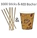 Produktbild Kaffeebecher & Rührstäbchen (400 Becher & 1000 Sticks)
