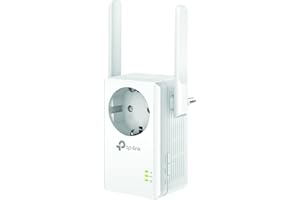TP-Link Répéteur 300 Mbps Wi-Fi N, 1 Port Ethernet, Prise Intégrée, Compatibilité Universelle, Installation Facile (TL-WA860RE) , Blanc