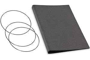 ‎X17 A5, revolutionäres, nachhaltiges X17-Konzept für Notizbuch Personal Organizer und Terminplaner/Hülle für 2 Hefte! Recyceltes Leder, grau "graphit", Made in Germany,17 Jahre Garantie*